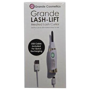 Grande Cosmetics LASH-LIFT Heated Lash Curler Long Lasting W/USB Cord- NIB!